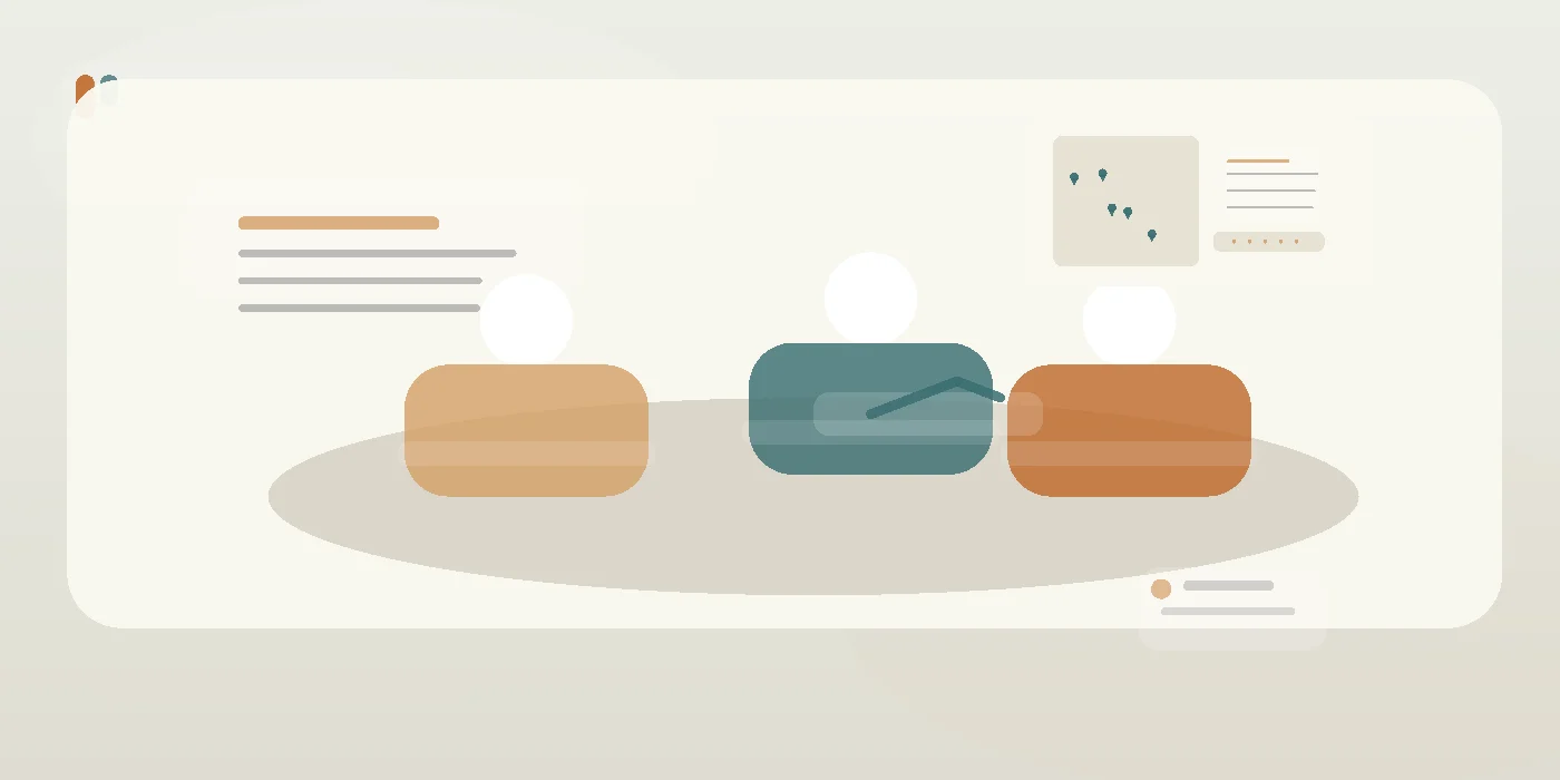 A business manager in a professional workspace completing a GBP optimization checklist on a clipboard.