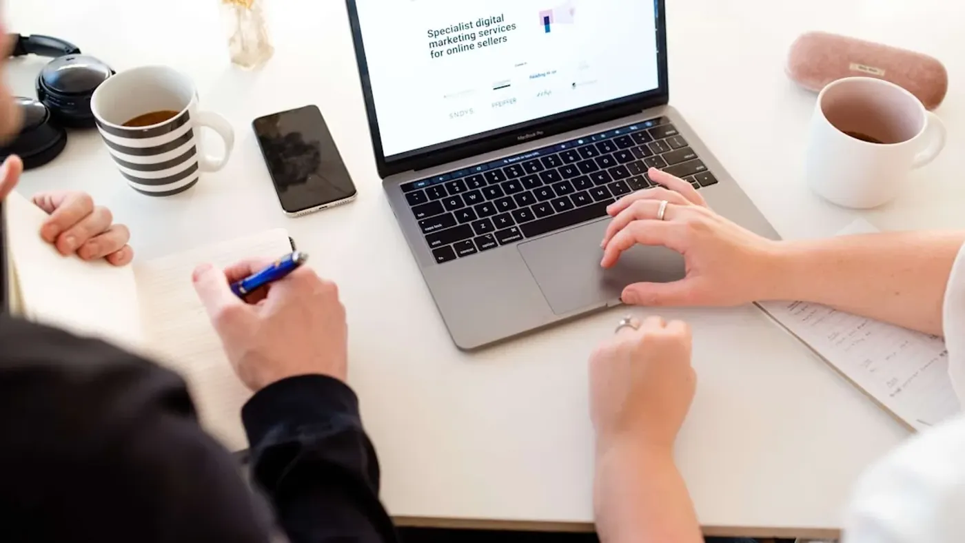 Business team reviewing search performance for Professional Services Website Pages That Convert