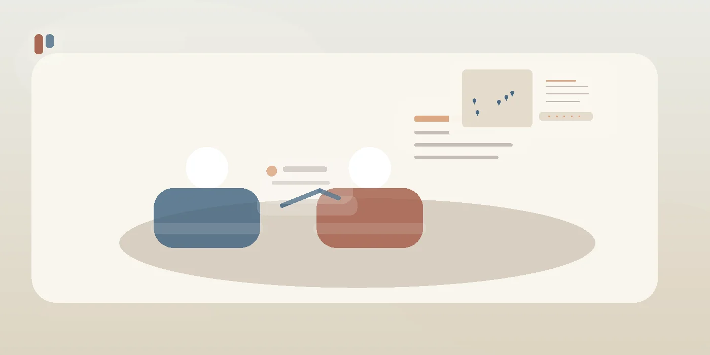 A designer and client reviewing a transparent breakdown of website design hidden costs on a tablet.